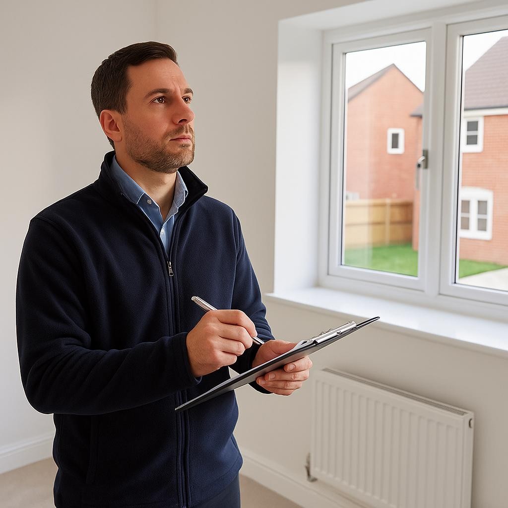 Expert réalisant un audit technique avant achat immobilier